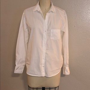 Classic white button up shirt